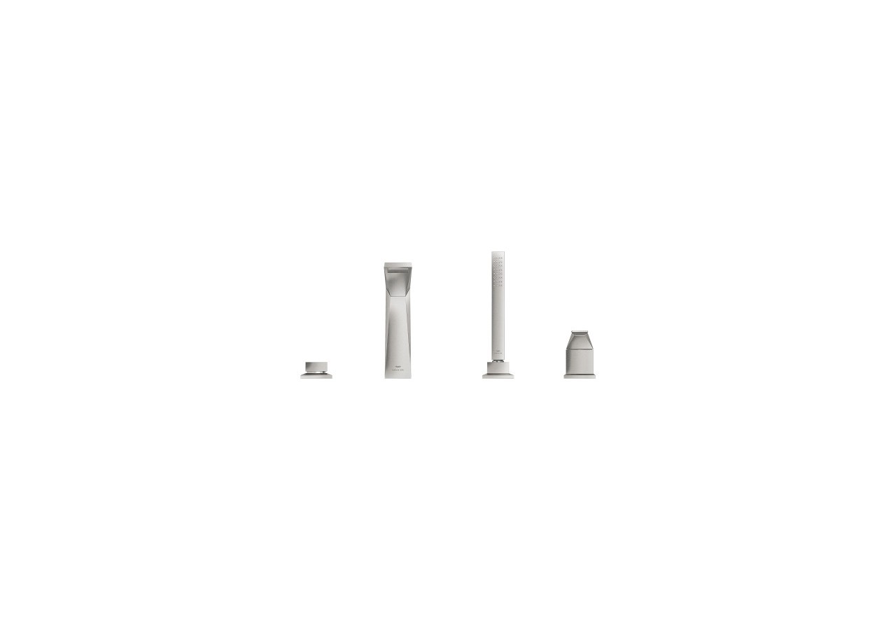 Allure brillant mitigeur bain/douche 4 trous Supersteel - 29405DC0 - Grohe