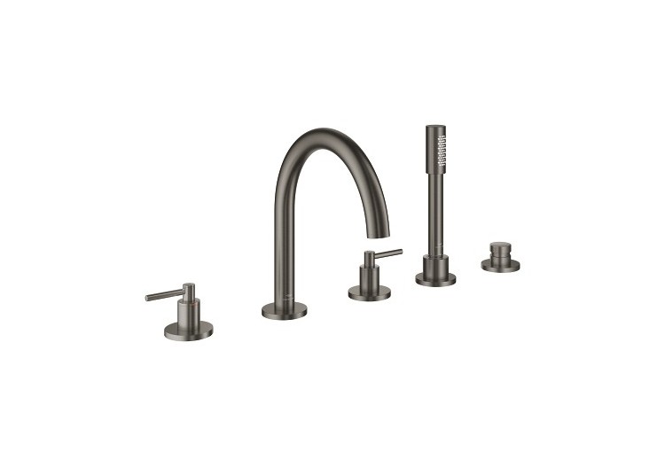 Atrio mélangeur bain/douche 5 trous Hard Graphite brossé - 29407AL0 - Grohe 2