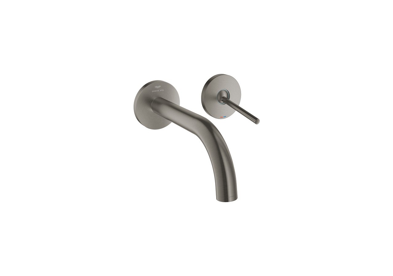 Atrio mitigeur monocommande 2 trous lavabo Hard Graphite brossé - 29410AL0 - Grohe