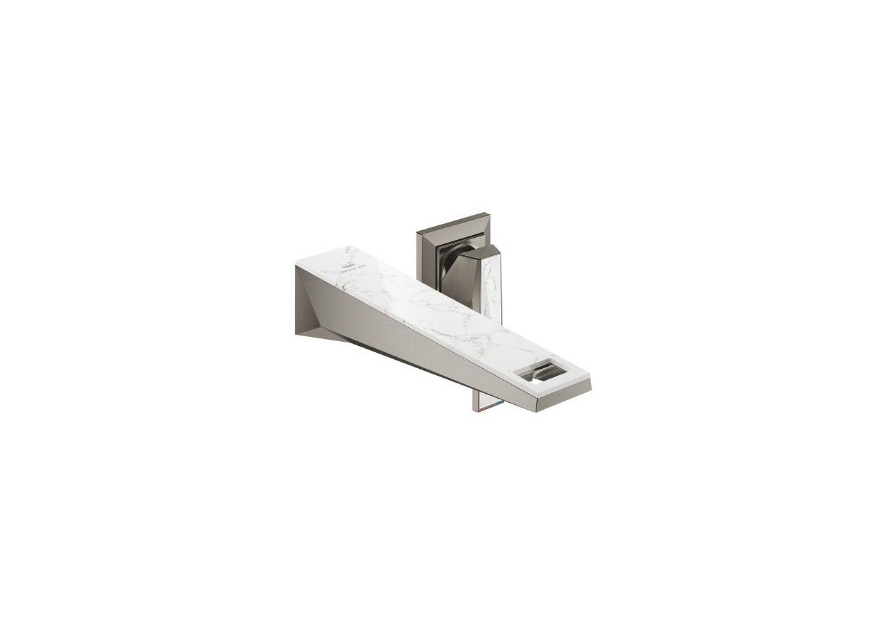 Allure brillant collection privée mitigeur monocommande 2 trous lavabo taille m Hard Graphite brossé - 29519AL0 - Grohe