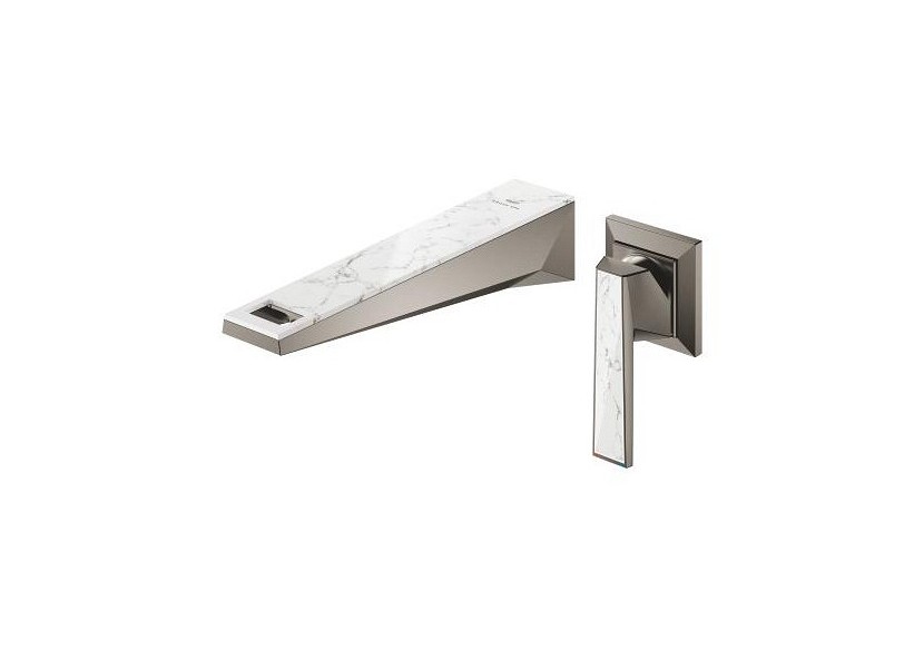 Allure brillant collection privée mitigeur monocommande 2 trous lavabo taille m Hard Graphite brossé - 29519AL0 - Grohe