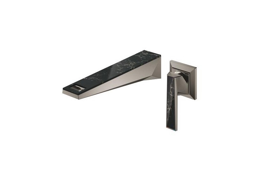 Allure brillant collection privée mitigeur monocommande 2 trous lavabo taille m Hard Graphite brossé - 29521AL0 - Grohe