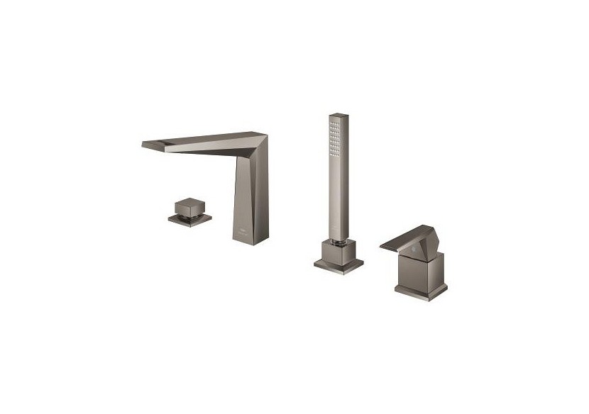 Allure brillant collection privée mitigeur bain/douche 4 trous Hard Graphite brossé - 29523AL0 - Grohe
