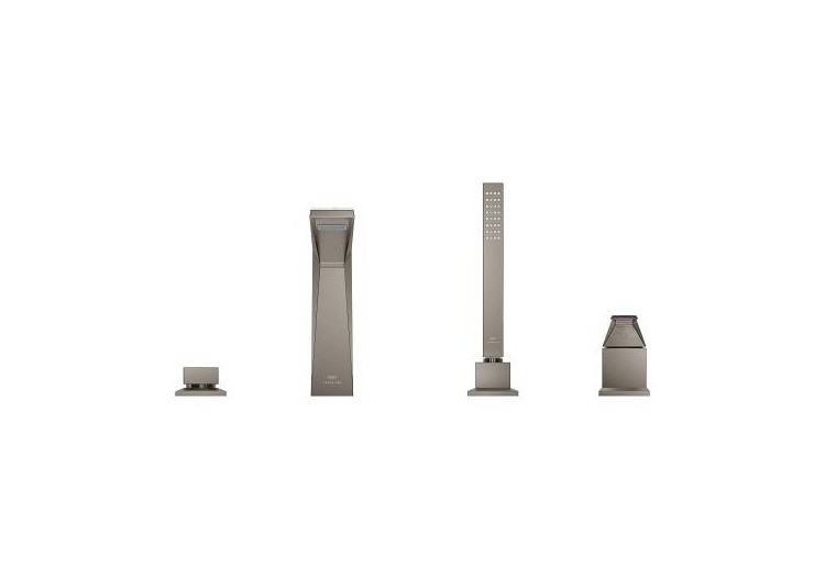 Allure brillant collection privée mitigeur bain/douche 4 trous Hard Graphite brossé - 29525AL0 - Grohe