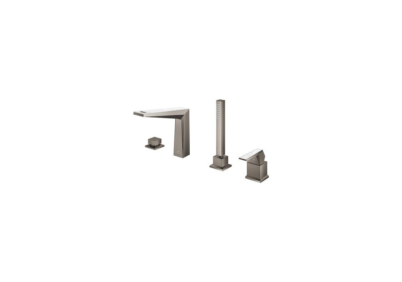 Allure brillant collection privée mitigeur bain/douche 4 trous Hard Graphite brossé - 29525AL0 - Grohe