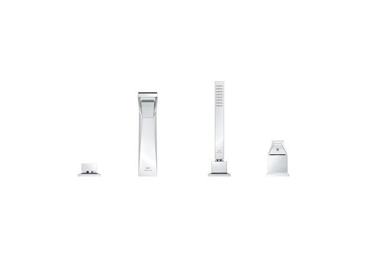 Allure brillant collection privée mitigeur bain/douche 4 trous Chromé - 29527000 - Grohe