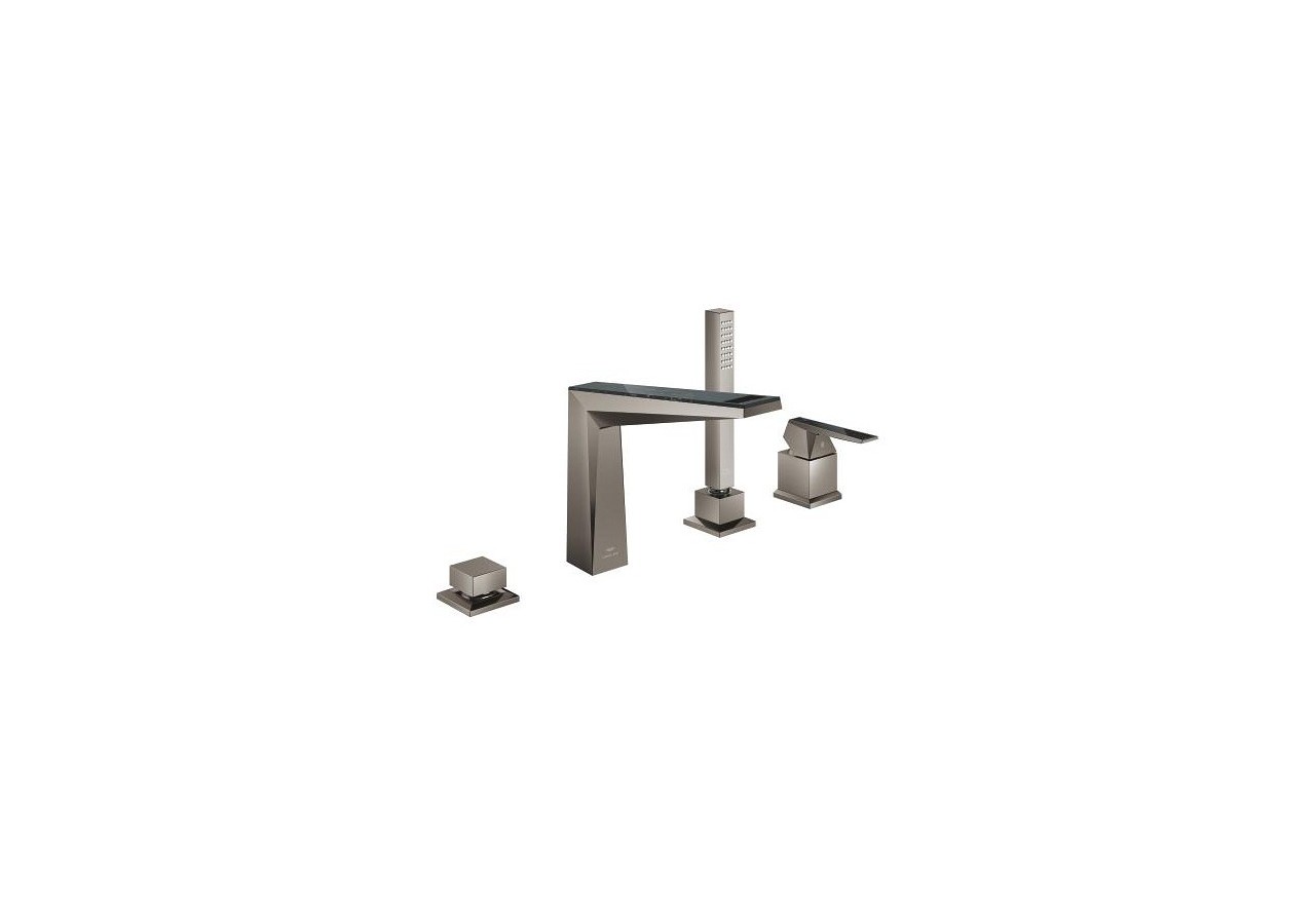 Allure brillant collection privée mitigeur bain/douche 4 trous Hard Graphite brossé - 29527AL0 - Grohe