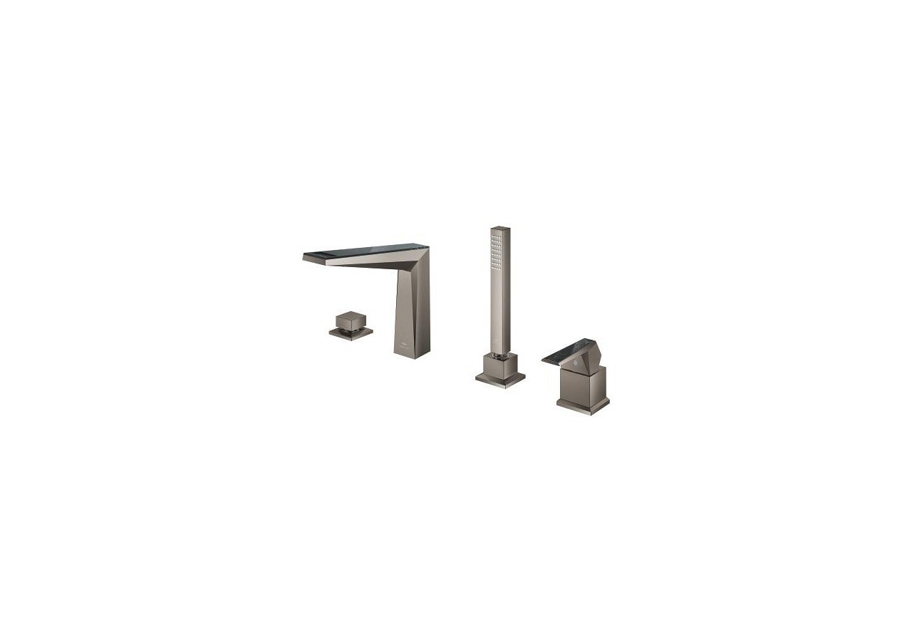 Allure brillant collection privée mitigeur bain/douche 4 trous Hard Graphite brossé - 29527AL0 - Grohe