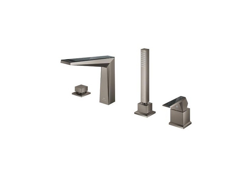 Allure brillant collection privée mitigeur bain/douche 4 trous Hard Graphite brossé - 29527AL0 - Grohe