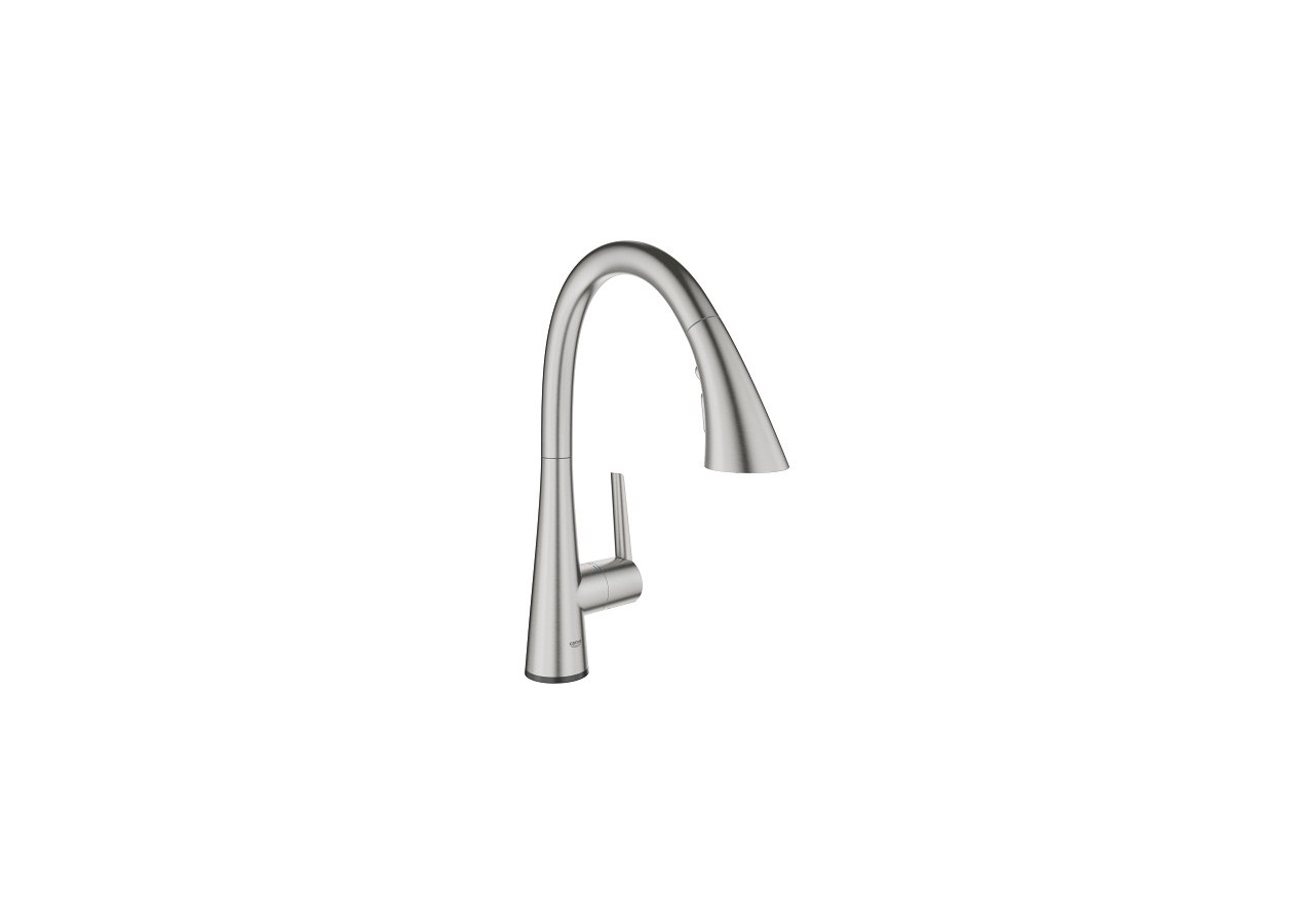 Zedra touch mitigeur evier électronique Supersteel - 30219DC2 - Grohe