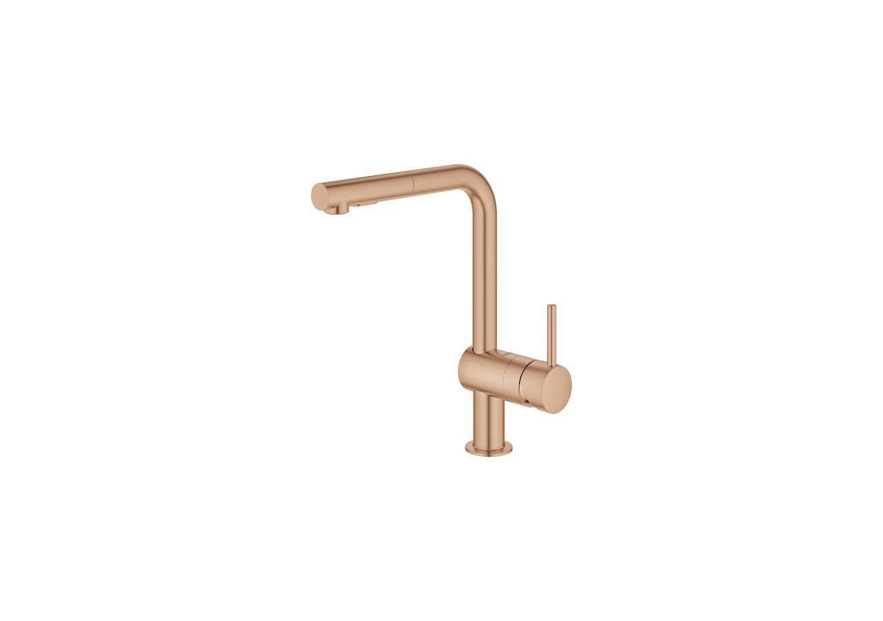 Minta mitigeur monocommande evier Warm Sunset brossé - 30274DL0 - Grohe
