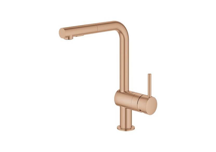 Minta mitigeur monocommande evier Warm Sunset brossé - 30274DL0 - Grohe