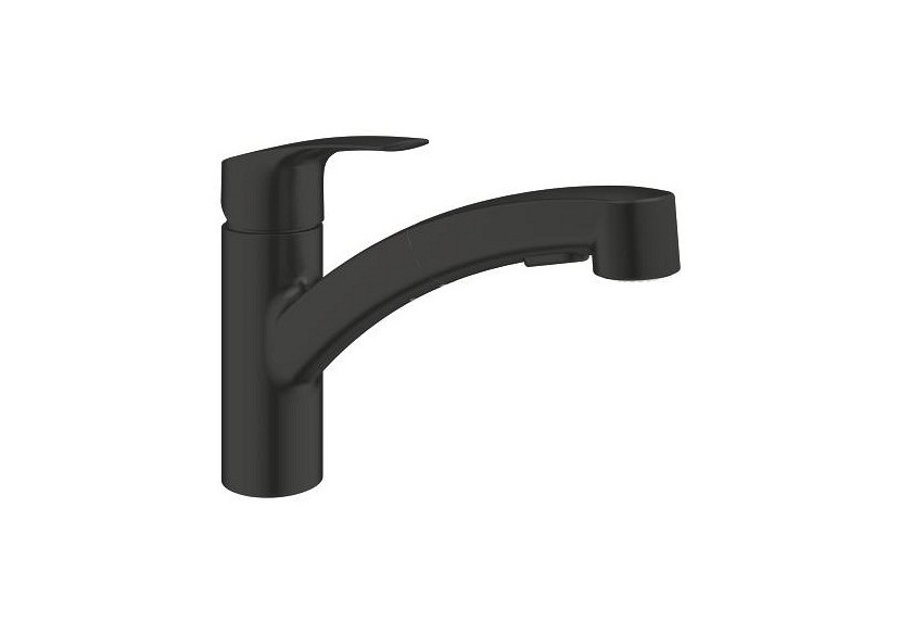 Eurosmart mitigeur monocommande evier Noir mat - 303552431 - Grohe