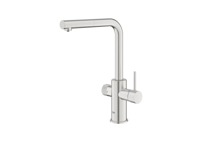 Grohe blue pure minta mitigeur filtrant avec douchette Supersteel - 30590DC0 - Grohe