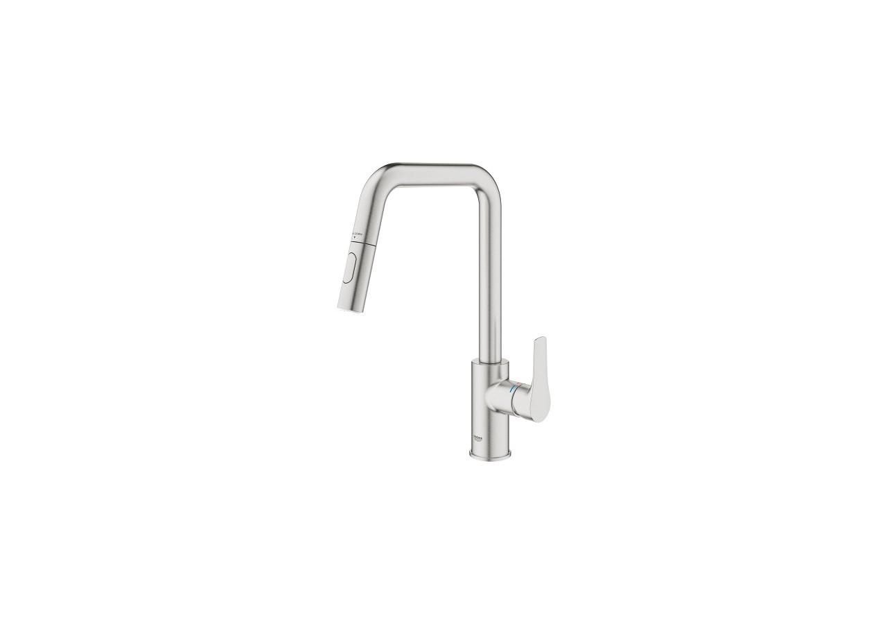 Eurosmart mitigeur monocommande evier Supersteel - 30619DC0 - Grohe