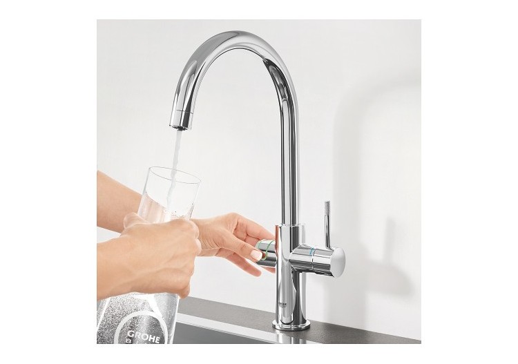 Grohe blue professionnel kit avec mitigeur bec c Chromé - 31323002 - Grohe