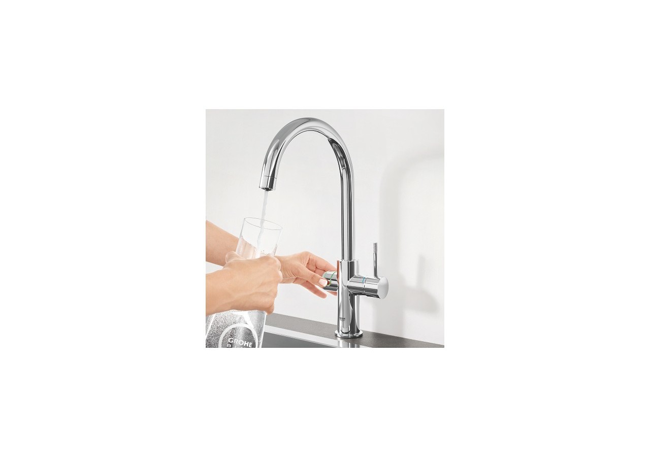Grohe blue professionnel kit avec mitigeur bec c Chromé - 31323002 - Grohe