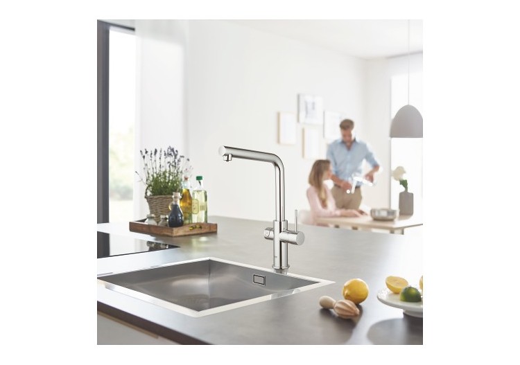Grohe blue home kit de démarrage - mitigeur bec l Chromé - 31454001 - Grohe