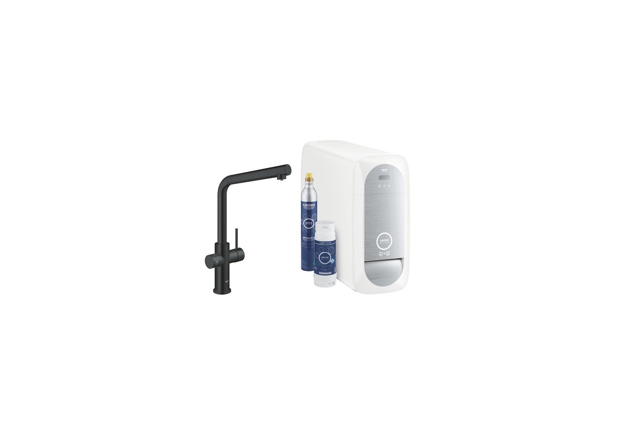 Grohe blue home kit de démarrage - mitigeur bec l Velvet Black - 31454KS1 - Grohe