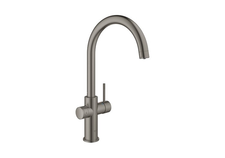 Grohe blue home kit de démarrage - mitigeur bec c Hard Graphite brossé - 31455AL1 - Grohe
