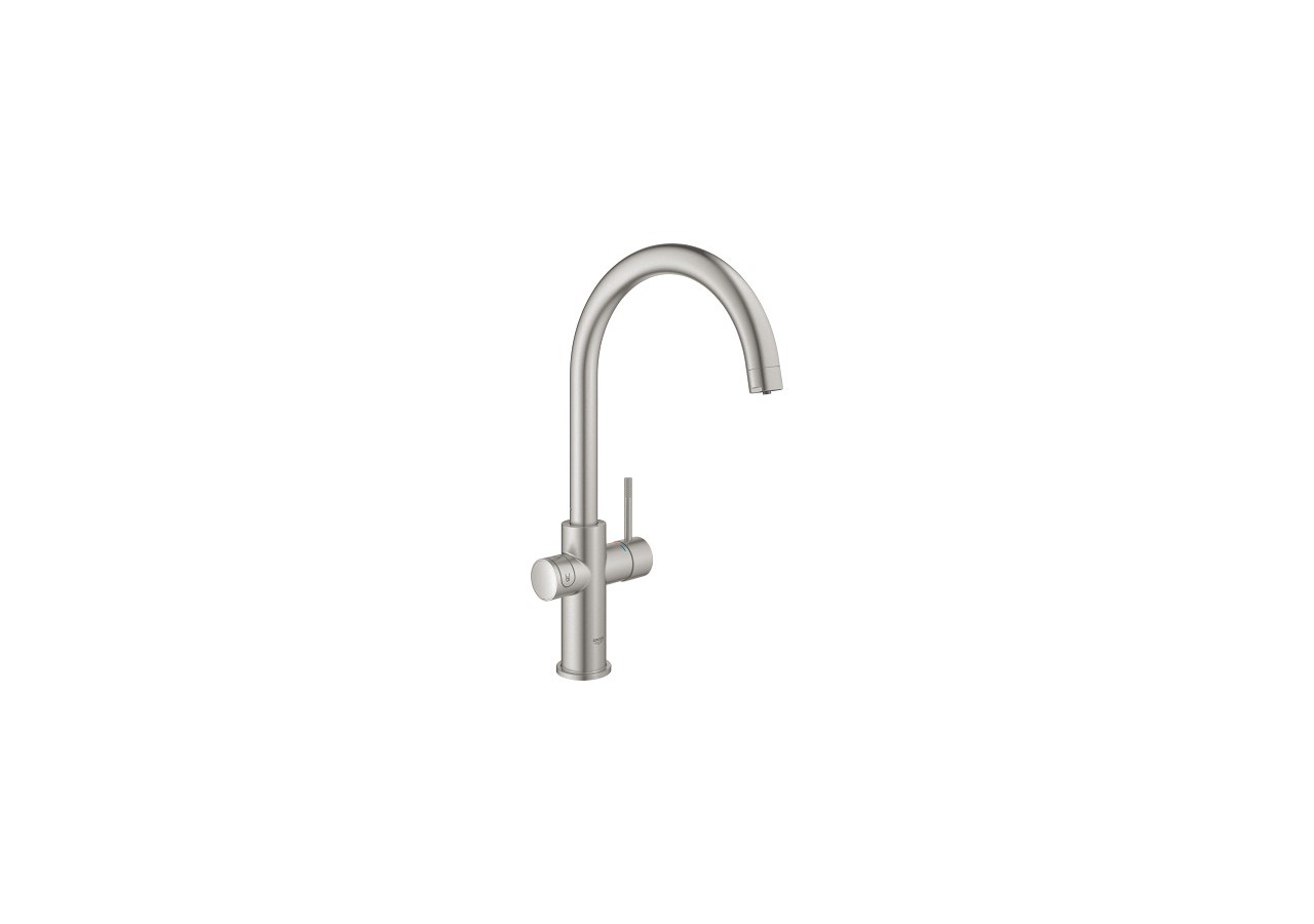 Grohe blue home kit de démarrage - mitigeur bec c Supersteel - 31455DC1 - Grohe