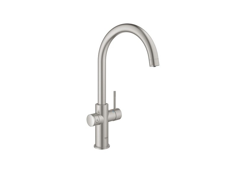 Grohe blue home kit de démarrage - mitigeur bec c Supersteel - 31455DC1 - Grohe