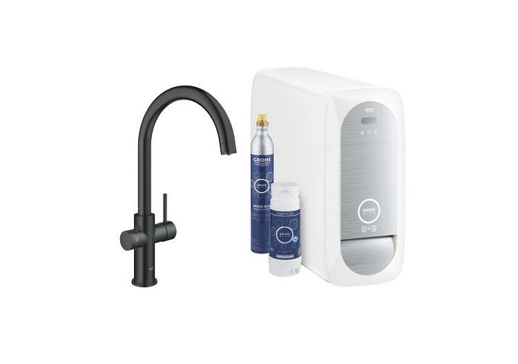 Grohe blue home kit de démarrage - mitigeur bec c Velvet Black - 31455KS1 - Grohe 2