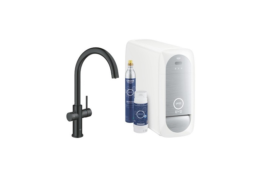 Grohe blue home kit de démarrage - mitigeur bec c Velvet Black - 31455KS1 - Grohe