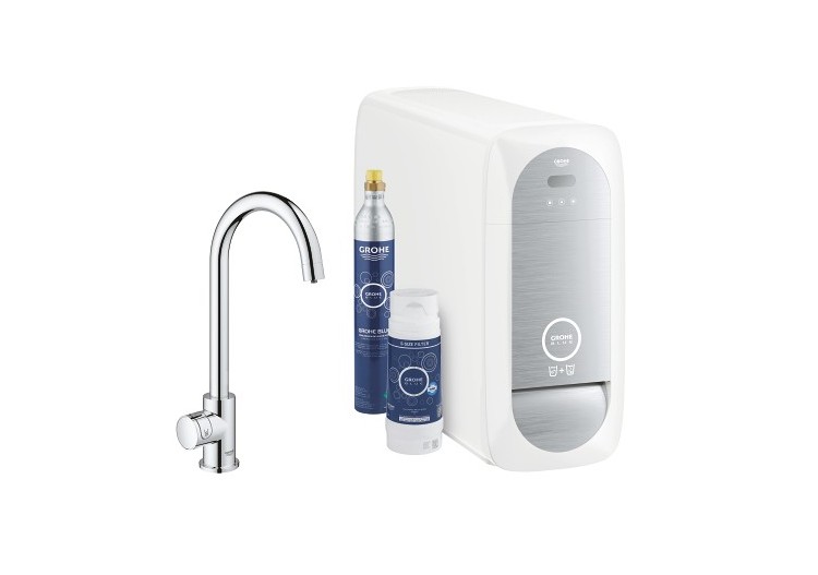 Grohe blue home kit de démarrage - mitigeur bec c Chromé - 31498001 - Grohe 2