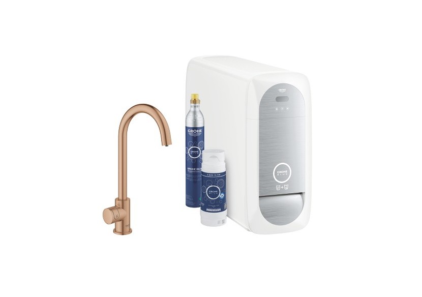 Grohe blue home kit de démarrage - mitigeur bec c Warm Sunset brossé - 31498DL1 - Grohe