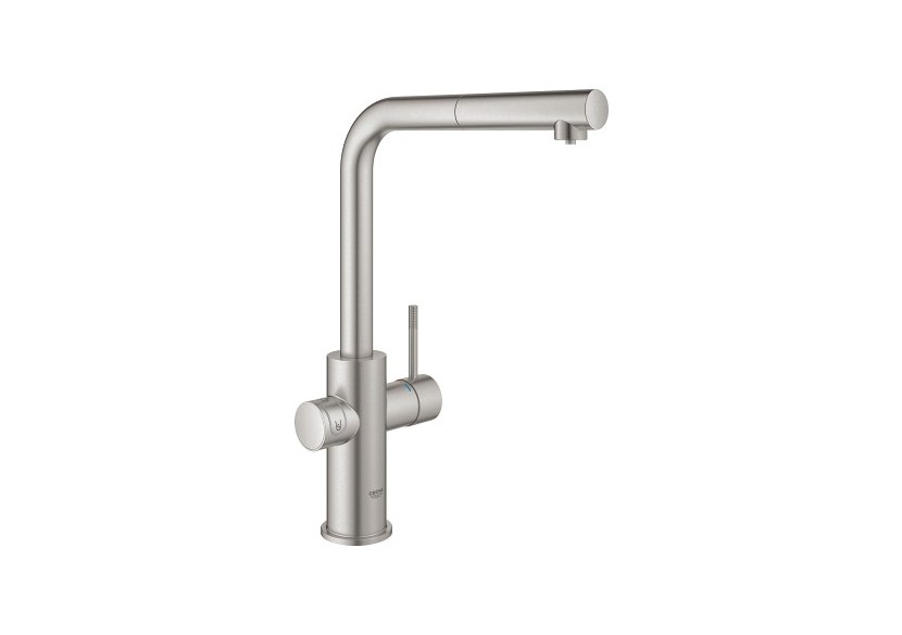 Grohe blue home kit de démarrage - mitigeur bec l Supersteel - 31539DC0 - Grohe
