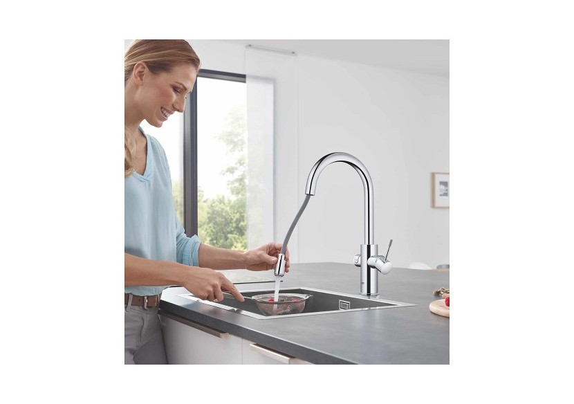 Grohe blue home kit de démarrage - mitigeur bec c Chromé - 31541000 - Grohe