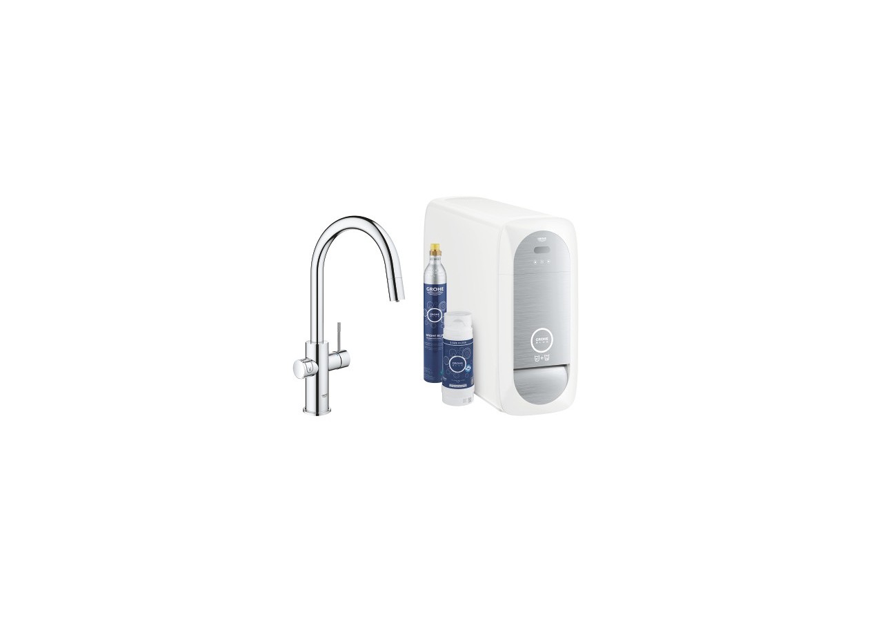 Grohe blue home kit de démarrage - mitigeur bec c Chromé - 31541000 - Grohe