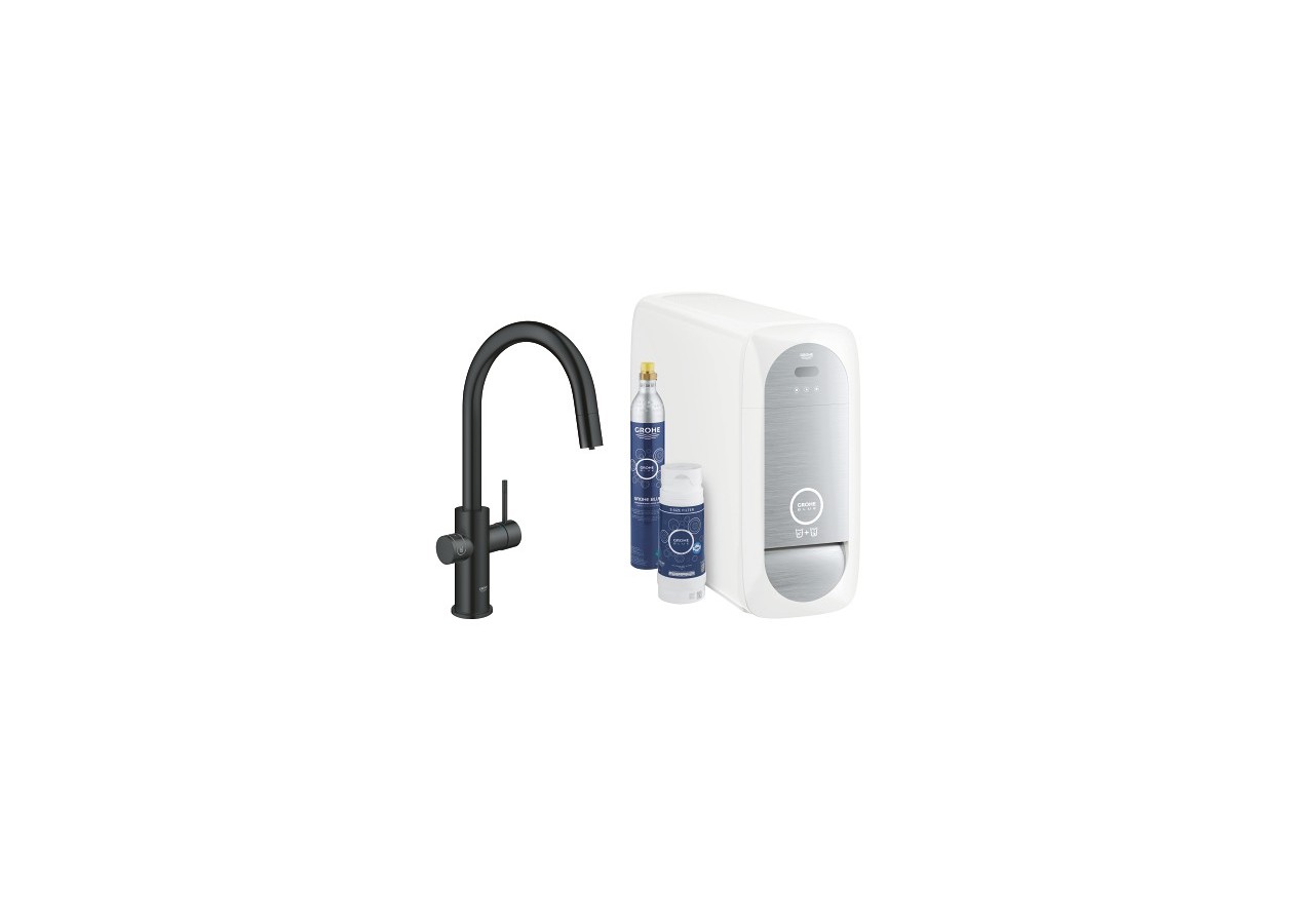 Grohe blue home kit de démarrage - mitigeur bec c Velvet Black - 31541KS0 - Grohe