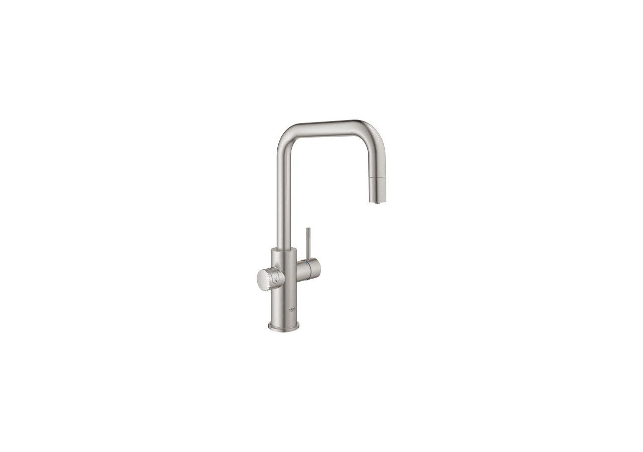 Grohe blue home kit de démarrage - mitigeur bec u Supersteel - 31543DC0 - Grohe