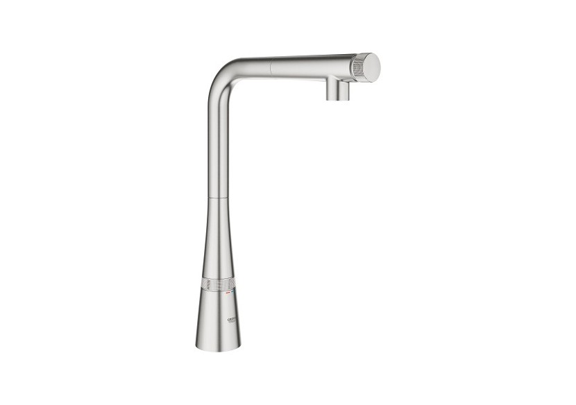 Zedra smartcontrol mitigeur évier smartcontrol Supersteel - 31593DC2 - Grohe