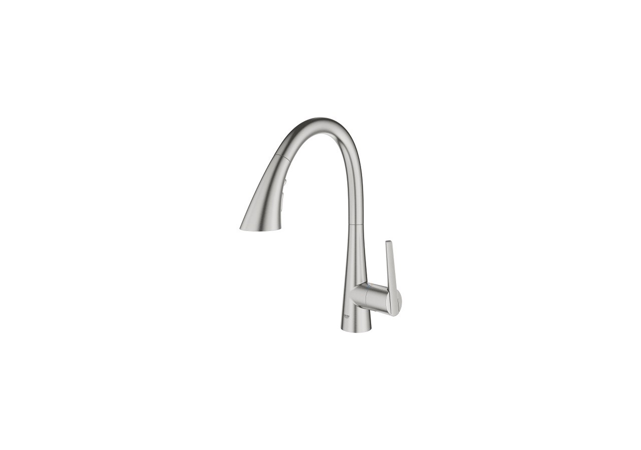 Zedra mitigeur monocommande evier Supersteel - 32294DC2 - Grohe