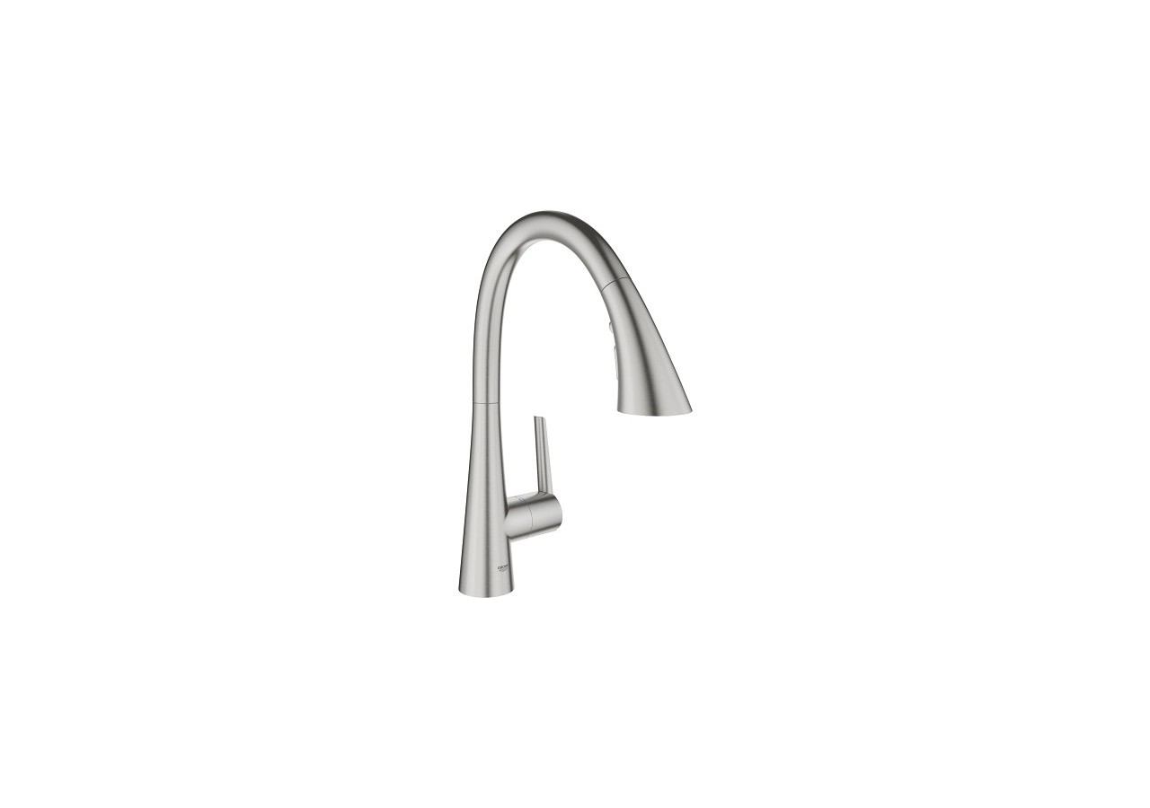 Zedra mitigeur monocommande evier Supersteel - 32294DC2 - Grohe