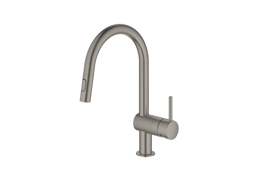 Minta mitigeur monocommande evier Hard Graphite brossé - 32321AL2 - Grohe