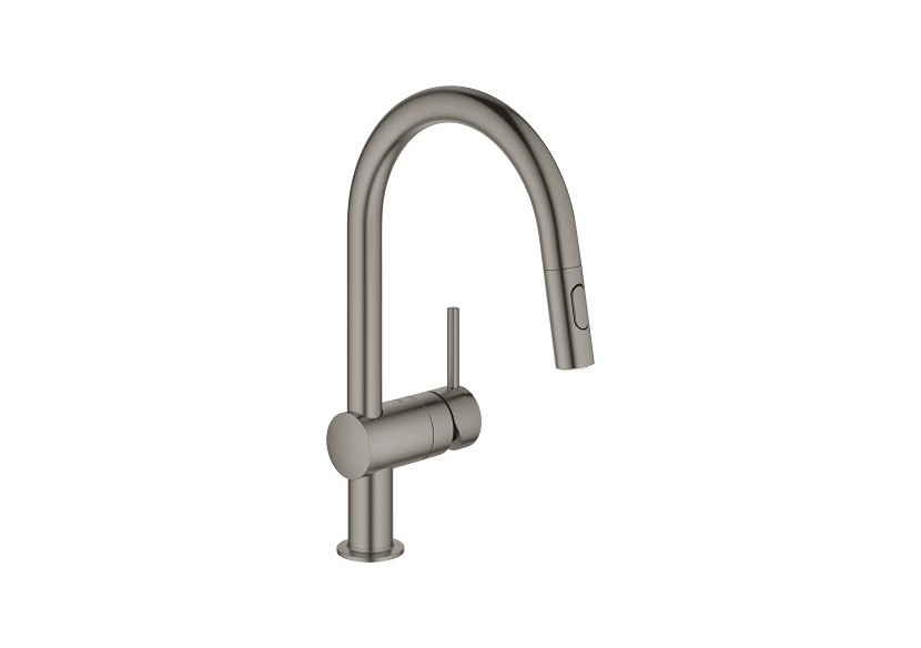 Minta mitigeur monocommande evier Hard Graphite brossé - 32321AL2 - Grohe
