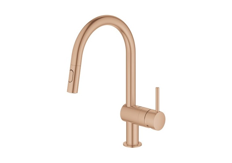 Minta mitigeur monocommande evier Warm Sunset brossé - 32321DL2 - Grohe