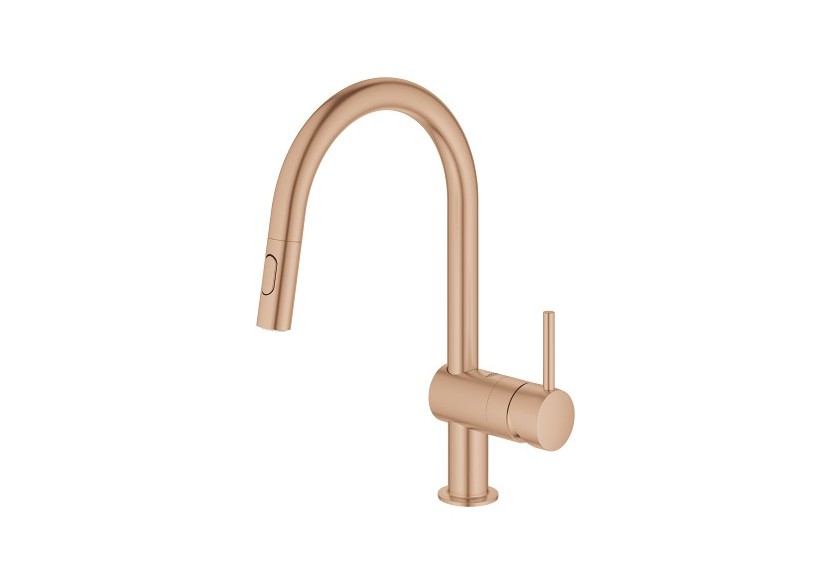 Minta mitigeur monocommande evier Warm Sunset brossé - 32321DL2 - Grohe