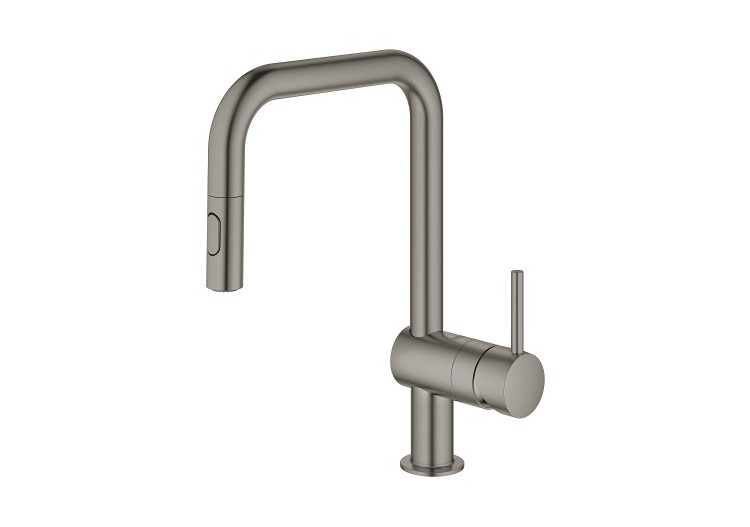 Minta mitigeur monocommande evier Hard Graphite brossé - 32322AL2 - Grohe