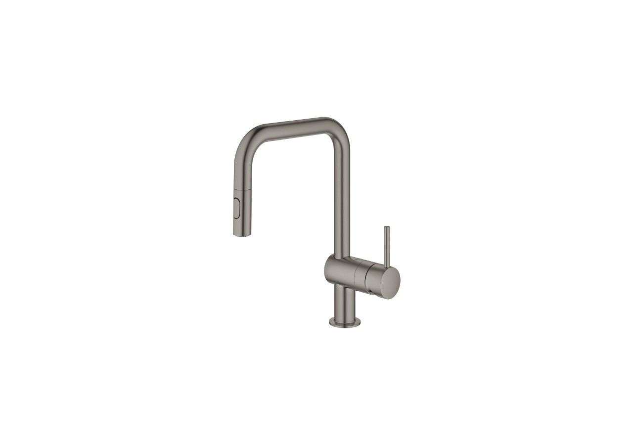 Minta mitigeur monocommande evier Hard Graphite brossé - 32322AL2 - Grohe