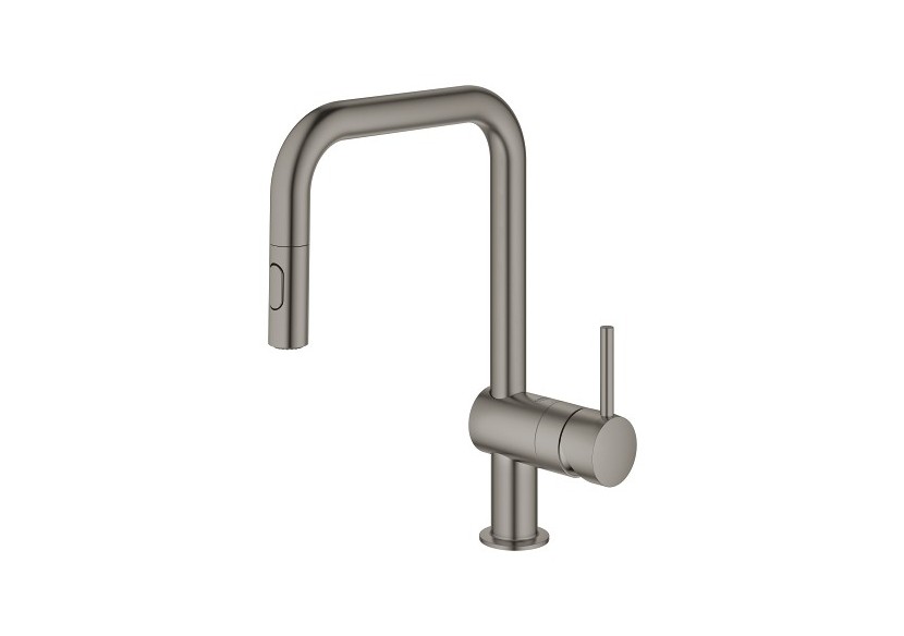 Minta mitigeur monocommande evier Hard Graphite brossé - 32322AL2 - Grohe