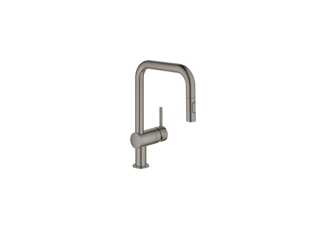 Minta mitigeur monocommande evier Hard Graphite brossé - 32322AL2 - Grohe