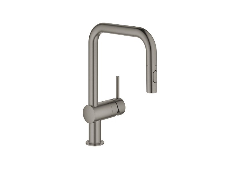 Minta mitigeur monocommande evier Hard Graphite brossé - 32322AL2 - Grohe