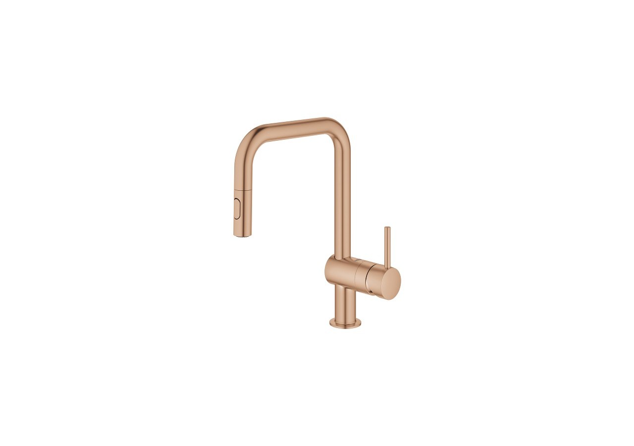 Minta mitigeur monocommande evier Warm Sunset brossé - 32322DL2 - Grohe
