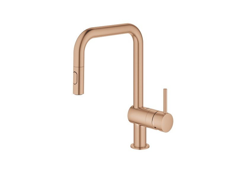 Minta mitigeur monocommande evier Warm Sunset brossé - 32322DL2 - Grohe