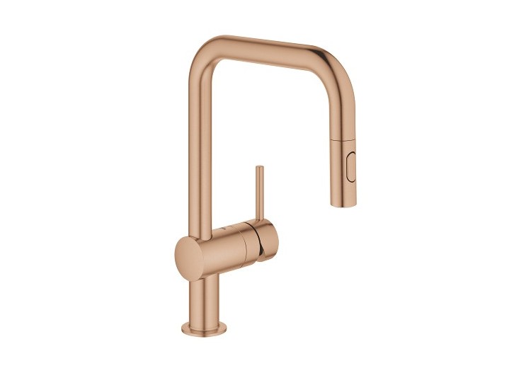 Minta mitigeur monocommande evier Warm Sunset brossé - 32322DL2 - Grohe 2